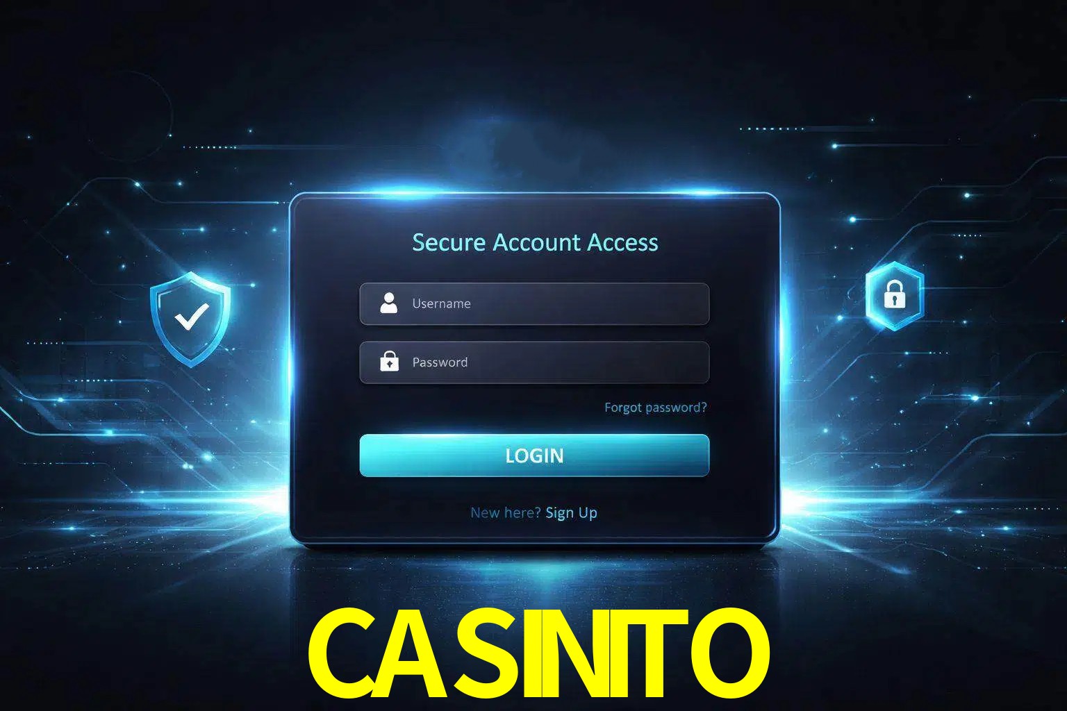 Pantalla de inicio de sesión de cuenta CASINITO para usuarios en México